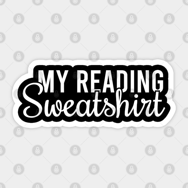 My Reading Sweatshirt Sticker by Blonc